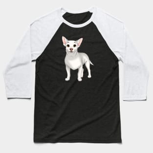 White Chihuahua Dog Baseball T-Shirt